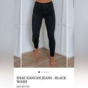 Shae Kancan Skinny Black Jeans